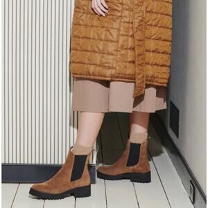 Freda Salvador 11 brown suede chelsea lug brook rain resistant boots
